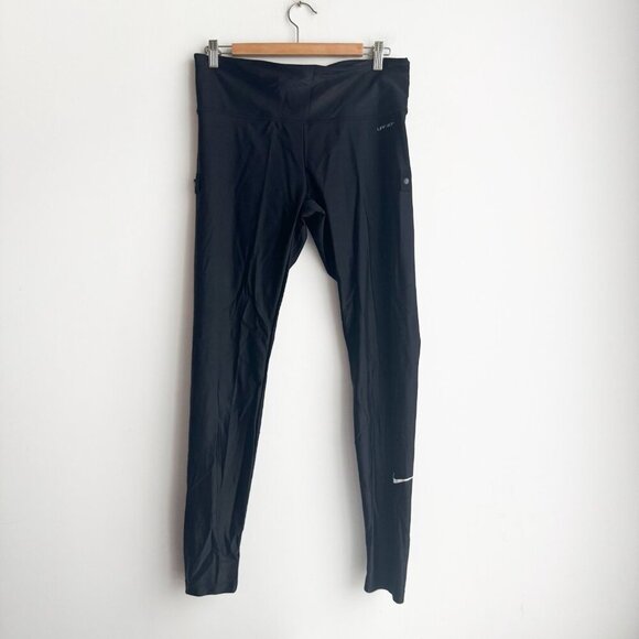 Nike Swim Black Slim Fit Taper Leg Full Lenght Swim Pants UPF 40+ L - Picture 2 of 8